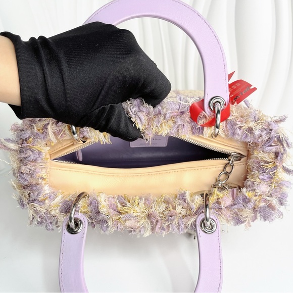 Lady Dior Limited  Purple Tweed 2WAY Hand Bag - Picture 7 of 7